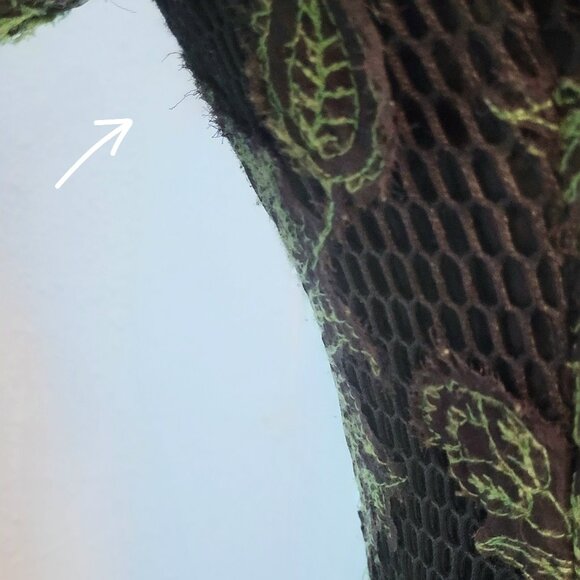 Tory Burch Blue Lace Applique Fishnet Sheath Dress - Picture 9 of 17